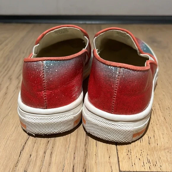 Crewcuts Little Girls’ Pink Glitter Slip On Sneakers (Size: 30 EU / 12.5 US) - Picture 5 of 11